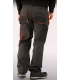 Pantalón multibolsillos Negro / Gris / Naranja