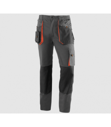 Pantalón multibolsillos Negro / Gris / Naranja