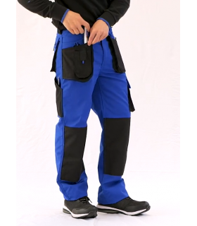 Pantalón multibolsillos Negro / Azulina