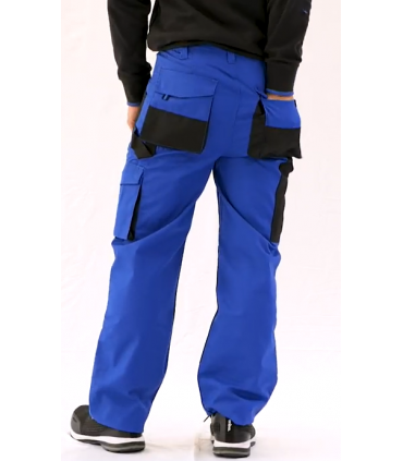 Pantalón multibolsillos Negro / Azulina