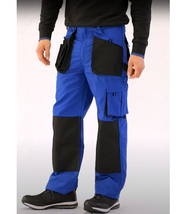 Pantalón multibolsillos Negro / Azulina