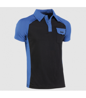 Polo de manga corta Negro / Azulina