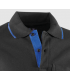 Polo piqué de manga corta Negro / Azulina