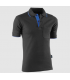 Polo piqué de manga corta Negro / Azulina