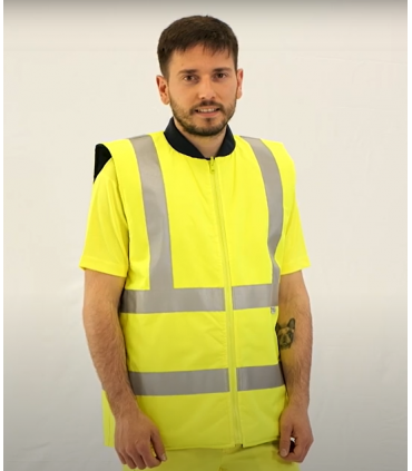 Chaleco reversible de alta visibilidad Amarillo