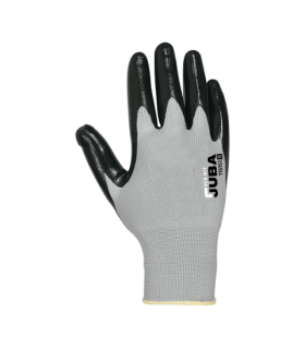 Guante sin costuras de nylon® recubierto de nitrilo estanco Gris/Negro