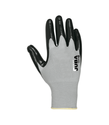 Guante sin costuras de nylon® recubierto de nitrilo estanco Gris/Negro