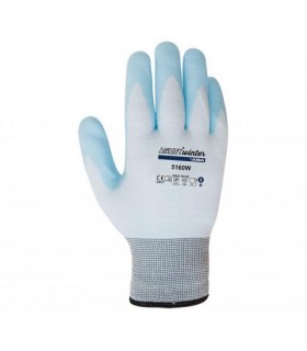 Guante sin costuras de nylon® recubierto de nitrilo foam microporoso