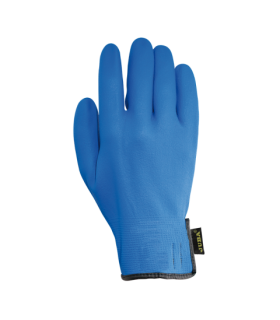 Guante sin costuras de nylon® recubierto de nitrilo micro foam Azul