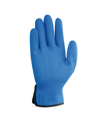 Guante sin costuras de nylon® recubierto de nitrilo micro foam Azul