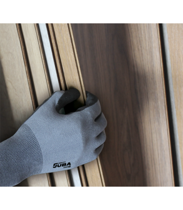Guante sin costuras de nylon® recubierto de PVC Gris/Negro