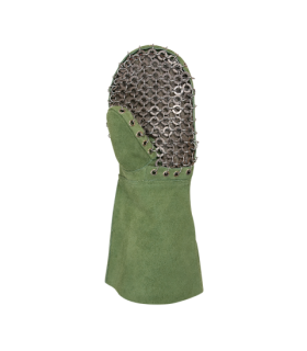 Manopla de serraje ignífugo con anillas metálicas