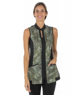 Casaca s/mangas microfibra 'camuflaje'
