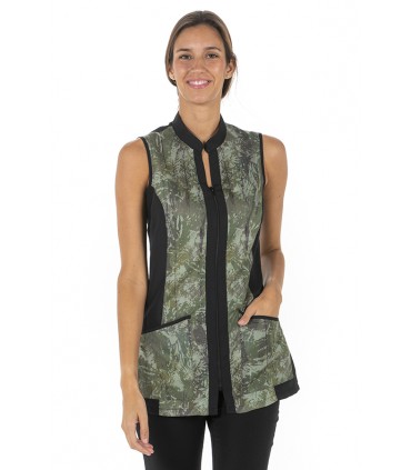 Casaca s/mangas microfibra 'camuflaje'