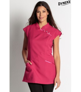 Estola con vivos de raso fucsia