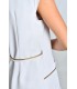 Estola kimono spa blanca vivo dorado