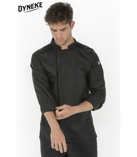 Chaq.caballero cocina microfibra negra