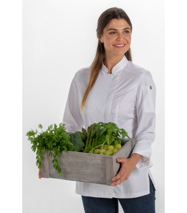 Chaq.mujer cocina microfibra