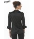 Chaq.mujer cocina microfibra negra