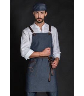 Delantal denim push-up