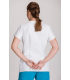 CASACA MUJER MANGA CORTA CRUZADA BICOLOR MICROFIBRA ANTIBACTERIANA