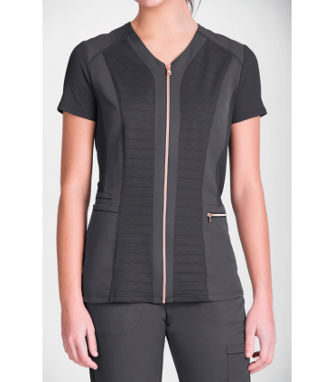 CASACA MUJER MANGA CORTA ESCOTE V CIERRE CON CREMALLERA PREMIUM NATURA® STRETCH