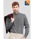 CAMISA HOMBRE REGULAR FIT MANGA LARGA FIL A FIL