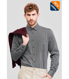 CAMISA HOMBRE REGULAR FIT MANGA LARGA FIL A FIL