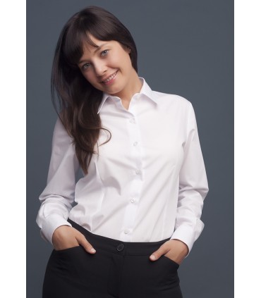 CAMISA MUJER M/L POPELÍN
