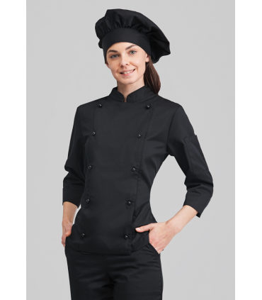 CHAQUETA COCINA MUJER MANGA 3/4